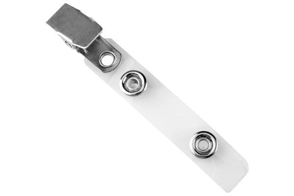 Clear Vinyl Strap Clip with Smooth Face NPS Clip - 2105-2250, Qty = 100