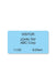 Thermal-printable Blue Non-expiring Printable Adhesive Badge - 04081, Qty = 1000