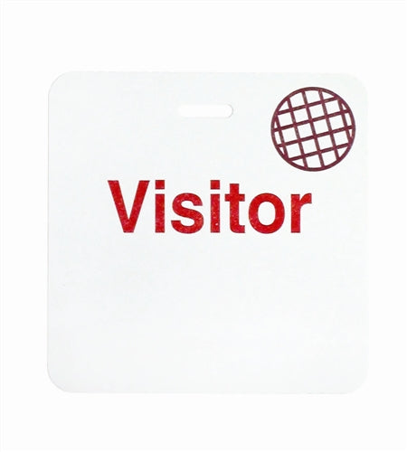 Manual Clip-on Badge 3" x 3" with Expiring TIMEspot - Half Day Or One Day Expiration - 05587, Qty = 500