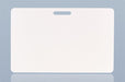 White PVC Cards with Horizontal Slot Punch - 118305WB-L