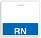 Blue "RN" Horizontal Badge Buddy - 1350-2130, Qty = 25