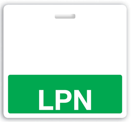 Green "LPN" Horizontal Badge Buddy - 1350-2131, Qty = 25
