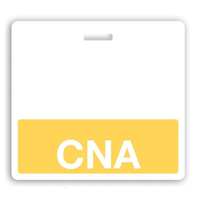 Yellow "CNA" Horizontal Badge Buddy, White Text  - 1350-2137, Qty = 25