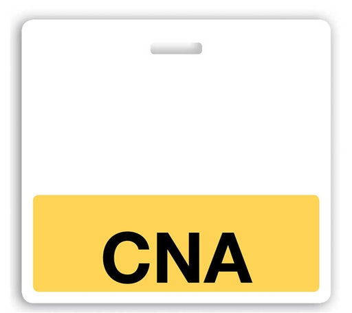 Yellow "CNA" Horizontal Badge Buddy, Black Text  - 1350-2139, Qty = 25
