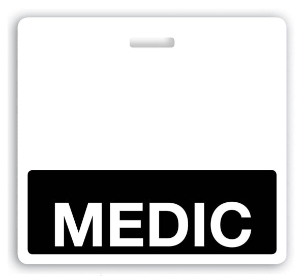Black "Medic" Horizontal Badge Buddy  - 1350-2145, Qty = 25