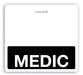 Black "Medic" Horizontal Badge Buddy  - 1350-2145, Qty = 25