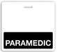 Black "Paramedic" Horizontal Badge Buddy  - 1350-2155, Qty = 25