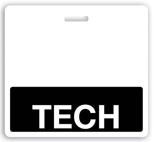 Black "Tech" Horizontal Badge Buddy  - 1350-2167, Qty = 25