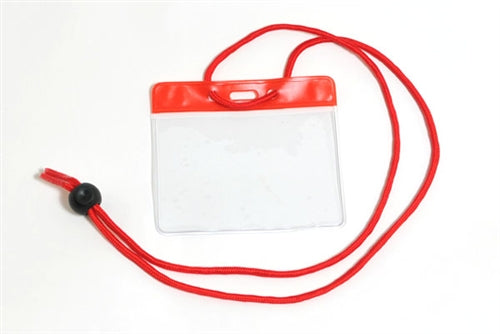 Color Bar Gov't/Military Size Holder with Neck Cord, Qty = 100