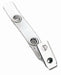 Clear Vinyl Strap Clip with 2-Hole Stainless Steel Clip (2-3/4") - 2105-1310, Qty = 500