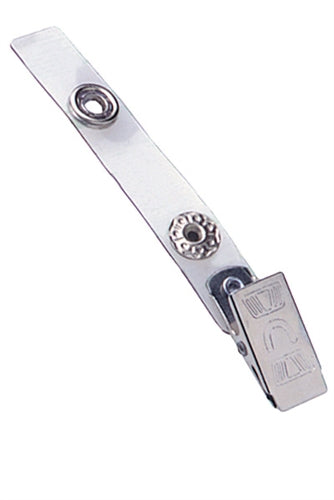 Clear Vinyl Strap Clip with NPS Embossed "U" Clip - 2105-3200, Qty = 500