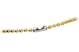 Brass-Plated Steel Beaded Neck Chain, Qty = 100