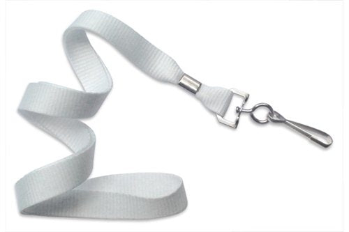 5/8" (16 MM) Microweave Polyester Lanyard with Nickel-Plated Steel Swivel Hook, Qty = 100