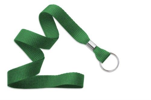 5/8" (16 MM) Microweave Polyester Lanyard with Nickel-Plated Steel Split Ring, Qty = 100