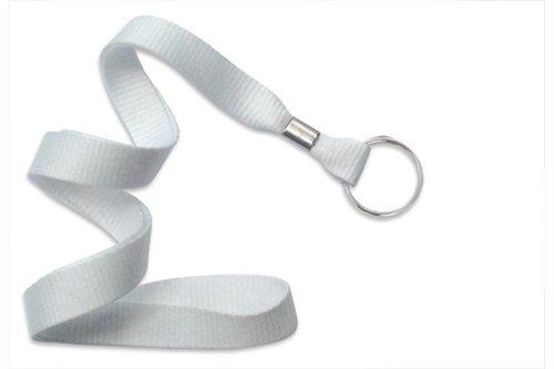 5/8" (16 MM) Microweave Polyester Lanyard with Nickel-Plated Steel Split Ring, Qty = 100