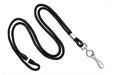 Round 1/8" (3 MM) Lanyard with Breakaway and Nickel-Plated Steel Swivel Hook, Qty = 100
