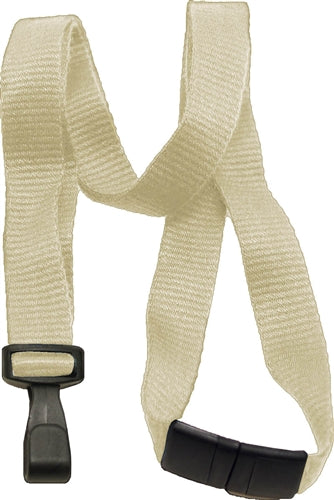Bamboo 5/8" (16 MM) Flat Lanyard with Breakaway and "No-Twist" Wide Plastic Hook, Qty = 100