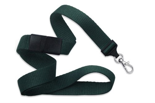 5/8" (16 MM) Microweave Polyester Breakaway Lanyard with a Universal Slide Adapter and Trigger Snap Swivel Hook, Qty = 1000