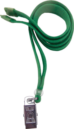 3/8" Polyester Lanyard with Breakaway and Bulldog Clip, Qty = 100