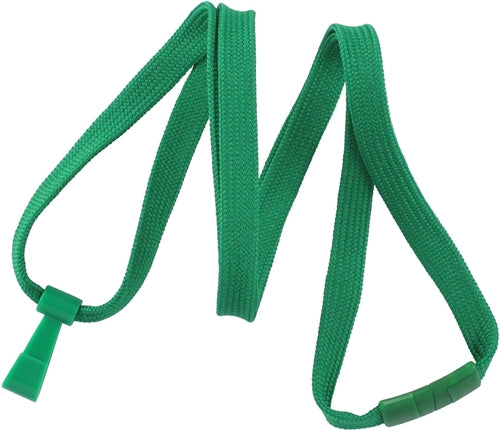 3/8" Polyester Lanyard with Breakaway and "Twist-Free" Wide Plastic Hook, Qty = 100