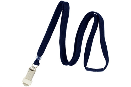 3/8" Polyester Breakaway Lanyard with Card Clamp, Qty = 100
