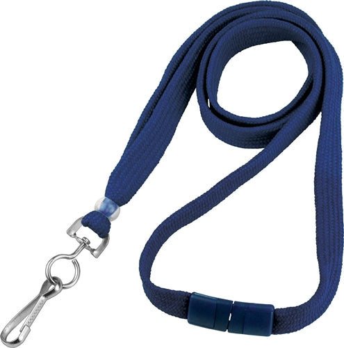 3/8" Polyester Lanyard with Breakaway and Swivel Hook, Qty = 100