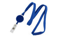 3/8" Polyester Breakaway Lanyard with Badge Reel and Vinyl Strap, Qty = 100