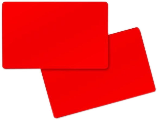 Zebra Red Premier Color PVC Cards - ZCD-104523-130
